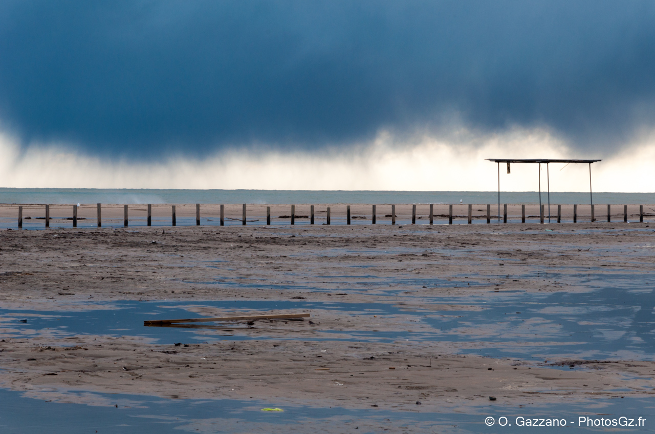 Camargue sous l’orage..Port Saint Louis de Rhône, France - 1er février 2015